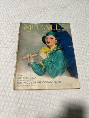 1933 MARCH MCCALL'S MAGAZINE - NEYSA MCMEIN COVER-10 CENTS
